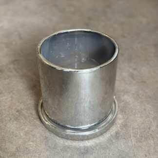 Maceta de ceramica - Cilindro Plata